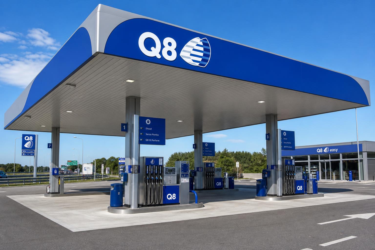 Distributore carburante area di servizio Colceresa Nord