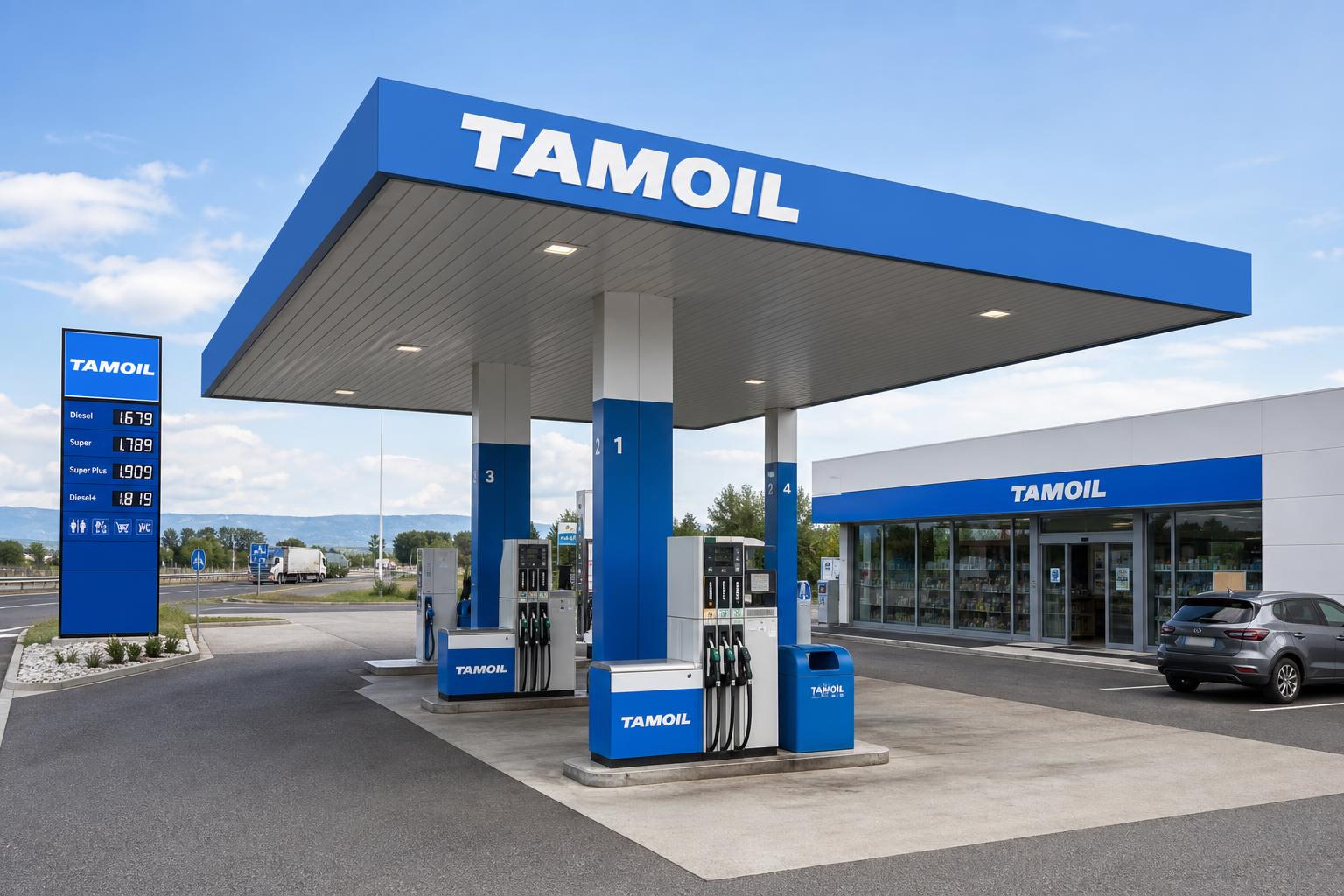 Distributore carburante area di servizio Povegliano Ovest
